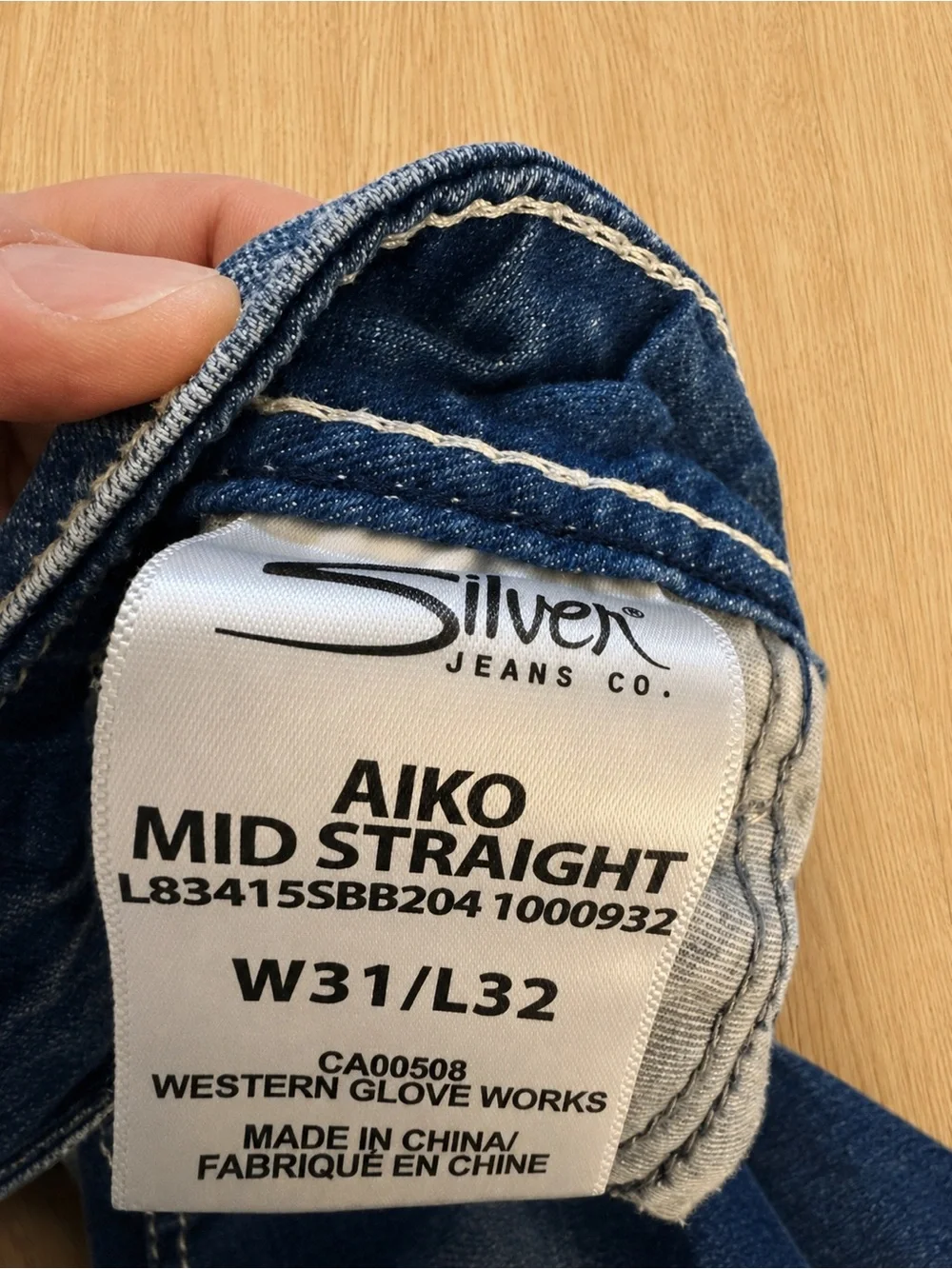 Silver Jeans Aiko Mid Straight Jeans W31 L32 Dark Wash Bootcut